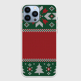 Чехол для iPhone 13 Pro Max с принтом Knitted Christmas Pattern в Белгороде,  |  | background | christmas | holiday | knitted | knitted pattern | pattern | trees | winter | вязаный | вязаный узор | елки | зима | праздник | рождество | узор | фон