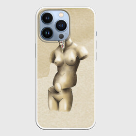 Чехол для iPhone 13 Pro с принтом Акварельная Венера в стиле Сальвадора Дали в Белгороде,  |  | Тематика изображения на принте: акварель | бежевая | бежевый | девушка | женская фигура | женщина | искусство | натура | обнаженная | обнаженная девушка | обнаженная жнщина | произведение искусства | скульптура | фигура