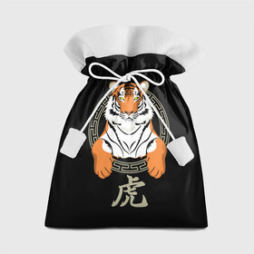 Подарочный 3D мешок с принтом Тигр в рамке в Белгороде, 100% полиэстер | Размер: 29*39 см | 2022 | chinese character | framed | new year | ornament | powerful | predator | strong | tiger | year of the tiger | yellow look | в рамке | год тигра | жёлтый взгляд | китайский иероглиф | мощный | новый год | орнамент | сильный | тигр | хищник