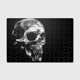 Головоломка Пазл магнитный 126 элементов с принтом Vanguard skull 2022 в Белгороде, полимерный материал с магнитным слоем | 126 деталей, размер изделия —  180*270 мм | art | fashion | hype | skull | vanguard | авангард | искусство | мода | хайп | череп