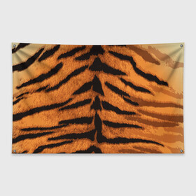 Флаг-баннер с принтом ТИГРИНАЯ ШКУРА в Белгороде, 100% полиэстер | размер 67 х 109 см, плотность ткани — 95 г/м2; по краям флага есть четыре люверса для крепления | 2022 | christmas | merry | new | tiger | year | год | животные | новый | рождество | текструа | тигр | тигра | тигриная | тигровая | шерсть