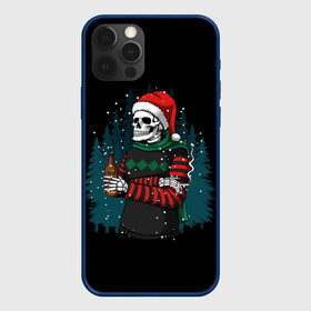 Чехол для iPhone 12 Pro Max с принтом НОВОГОДНИЙ СКЕЛЕТ в Белгороде, Силикон |  | 2022 | beer | christmas | cold | klaus | merry | new | santa | snow | winter | year | год | дед | елка | зима | клаус | лес | мороз | новый | рождество | санта | скелет | снег | холод | череп