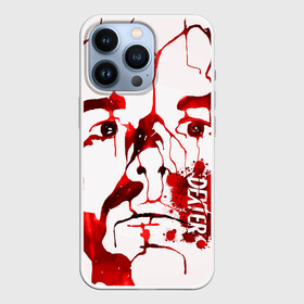 Чехол для iPhone 13 Pro с принтом Декстер, портрет кровью в Белгороде,  |  | dexter | декстер | декстер морган | кровавый | кровь | маниак | мясник из бейхарбор | потёки | правосудие декстера | пятна крови | сериалы