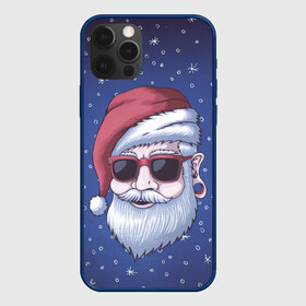 Чехол для iPhone 12 Pro Max с принтом САНТА ХИПСТЕР | SANTA HIPSTER в Белгороде, Силикон |  | 2022 | bad | christmas | cold | dab | dub | hipster | klaus | merry | new | santa | snow | winter | year | год | даб | зима | клаус | мороз | новый | рождество | санта | снег | тигр | тигра | хипстер | холод