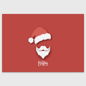 Поздравительная открытка с принтом Merry Christmas | Счастливого Рождества в Белгороде, 100% бумага | плотность бумаги 280 г/м2, матовая, на обратной стороне линовка и место для марки
 | Тематика изображения на принте: 2022 | christmas | cold | klaus | merry | new | santa | winter | year | борода | год | дед | зима | клаус | мороз | новый | рождество | санта | тигра | холод