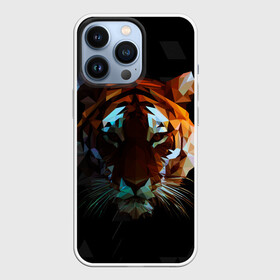 Чехол для iPhone 13 Pro с принтом Тигр стиль Low poly в Белгороде,  |  | low poly | tiger | восточный тигр | год тигра | кошка | лоу поли | тигр | тигренок