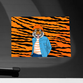 Наклейка на автомобиль с принтом Тигр фурри на стиле в Белгороде, ПВХ |  | Тематика изображения на принте: furry | tiger | восточный тигр | год тигра | кошка | лоу поли | тигр | тигренок | хищник