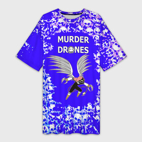 Платье-футболка 3D с принтом Murder Drones Дроны убийцы в Белгороде,  |  | murder drones | мультфильм | сериал