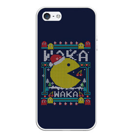 Чехол для iPhone 5/5S матовый с принтом WAKA WAKA NEW YEAR   НОВЫЙ ГОД ГЕЙМЕРАМ ВАКА ВАКА 2022 в Белгороде, Силикон | Область печати: задняя сторона чехла, без боковых панелей | Тематика изображения на принте: 2022 | beast | merry christmas | new year | red bow | santa hat | snow | tiger | winter | winter is coming | year of the tiger | год тигра | дед мороз | животные | звери | зверь | зима | зима 2022 | зима близко | новогодний свитер | новогодний у