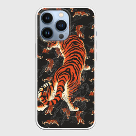 Чехол для iPhone 13 Pro с принтом Тигр хищник в Белгороде,  |  | Тематика изображения на принте: большие кошки | волны | год тигра | паттерн | тигр | хищник