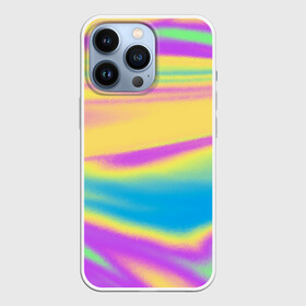 Чехол для iPhone 13 Pro с принтом Holographic Neon Waves в Белгороде,  |  | abstract | gradient | holographic | neon | neon stripes | rainbow | stripes | vaporwave | wave | абстрактный узор | абстракция | волны | голографические | градиент | краски | красочный | линии | неоновые полосы | полосы | радужный