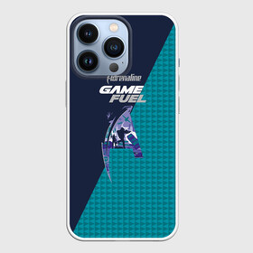 Чехол для iPhone 13 Pro с принтом Adrenaline GAME FUEL синий паттерн в Белгороде,  |  | adrenaline | adrenaline game fuel | adrenaline rush | game fuel | gaming | online gaming | pattern | адреналин | адреналин раш | игры