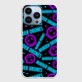 Чехол для iPhone 13 Pro с принтом MURDER DRONES   ДРОНЫ УБИЙЦЫ   УЗОР   NEON   НЕОН в Белгороде,  |  | art | murder drones | neon | pattern | арты | мультик | мультфильм | неон | роботы | узор