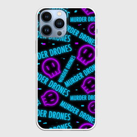 Чехол для iPhone 13 Pro Max с принтом MURDER DRONES   ДРОНЫ УБИЙЦЫ   УЗОР   NEON   НЕОН в Белгороде,  |  | art | murder drones | neon | pattern | арты | мультик | мультфильм | неон | роботы | узор