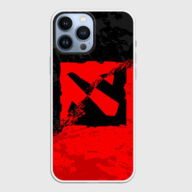 Чехол для iPhone 13 Pro Max с принтом DOTA 2 RED BLACK LOGO, БРЫЗГИ КРАСОК в Белгороде,  |  | Тематика изображения на принте: bristleback | dota | dota 2 | dota2 | heroes | invoker | lina | og team | pudge | shadow | team liquid | team spirit | the international | windranger | бристелбек | бристл | брызги красок | дота | дота 2 | дота2 | краски | пудж | тень | урса