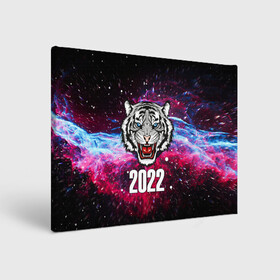 Холст прямоугольный с принтом ЧЁРНЫЙ ТИГР НОВЫЙ ГОД 2022   GRAY TIGER NEW YEAR в Белгороде, 100% ПВХ |  | Тематика изображения на принте: 2022 | beast | merry christmas | new year | red bow | santa hat | snow | tiger | winter | winter is coming | year of the tiger | год тигра | дед мороз | животные | звери | зверь | зима | зима 2022 | зима близко | новог | новогодни