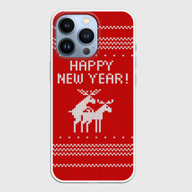 Чехол для iPhone 13 Pro с принтом Свитер   вязаные олени в Белгороде,  |  | christmas | holiday | knitted deer | love | new year | ornament | pattern | red sweater | вязаные олени | красный свитер | любовь | новый год | орнамент | праздник | рождество | узор