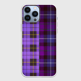 Чехол для iPhone 13 Pro Max с принтом Purple Checkered в Белгороде,  |  | Тематика изображения на принте: в клетку | клеточка | клетчатая фиолетовая | клетчатые вещи | рубашка в клетку | тартан | фиолетовая клетка | фиолетовые квадраты | шотландская клетка