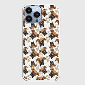 Чехол для iPhone 13 Pro Max с принтом Немецкий Бульдог (Боксёр) в Белгороде,  |  | animal | boxer | bulldog | dog | fighting dog | pit bull | бойцовская собака | боксёр | бульдог | год собаки | друг человека | животное | кинолог | немецкий боксёр | пёс | питбуль | порода собак | собака боксёр | собаковод