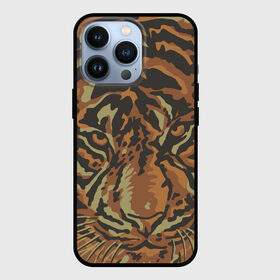 Чехол для iPhone 13 Pro с принтом Морда тигра на весь экран в Белгороде,  |  | Тематика изображения на принте: большая кошка | год тигра | животное | полосы | тигр | хищник