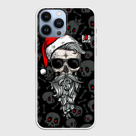 Чехол для iPhone 13 Pro Max с принтом Santa from Hell в Белгороде,  |  | beard | christmas | hipster | new year | red cap | red eyes | santa claus | santa from hell | skulls | борода | дед мороз | красные глаза | красный колпак | новый год | рождество | санта из ада | санта клаус | хипстер | черепа