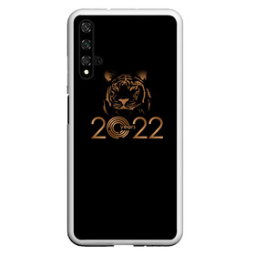 Чехол для Honor 20 с принтом 2022 Tiger Bronze Theme в Белгороде, Силикон | Область печати: задняя сторона чехла, без боковых панелей | 2022 | год тигра | нг | новый год | подарки на новый год | праздник | рождество | тигр