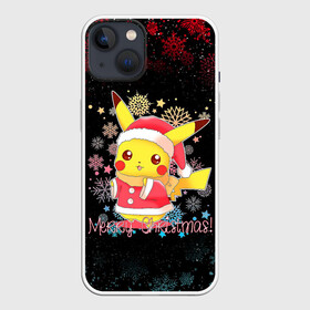 Чехол для iPhone 13 с принтом MERRY CHRISTMAS ПИКАЧУ 2022   ПОКЕМОНЫ в Белгороде,  |  | 2022 | animals | new year 2022 | pika | pika pika | pikachu | pokemon | детектив пикачу | животные | звери | новогодний пикачу | новый год | новый год 2022 | пика | пикачу | покемон