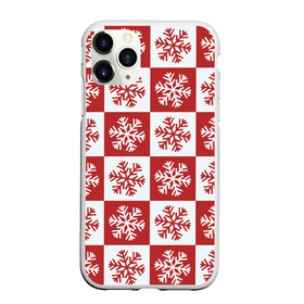 Чехол для iPhone 11 Pro Max матовый с принтом Шахматные Снежинки в Белгороде, Силикон |  | зима | новогоднее настроение | новый год | снежинки | шахматные снежинки | шахматы