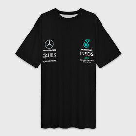 Платье-футболка 3D с принтом MERCEDES F1 в Белгороде,  |  | amg | auto | brabus | f1 | formula 1 | formula one team | mercedes | mersedes | merсedes | petronas | sport | авто | автомобиль | автомобильные | автоспорт | амг | брабус | бренд | вальтери боттас | льюис хэмилтон | марка | машины | мер
