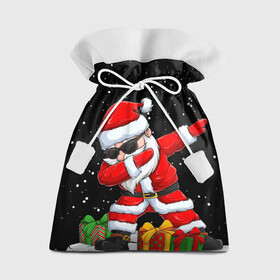Подарочный 3D мешок с принтом SANTA, DAB в Белгороде, 100% полиэстер | Размер: 29*39 см | 2021 | 2022 | bad | christmas | dab | happy | merry | merry christmas | new year | santa | snow | sweater | ugly christmas | winter | деб | дэб | зима | новогодний | новогодняя | новый год | рождественский | рождественский свитер | рождеств