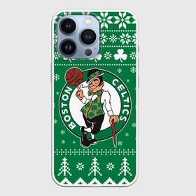 Чехол для iPhone 13 Pro с принтом Бостон Селтикс, Boston Celtics новогодний в Белгороде,  |  | 2021 | 2022 | boston | boston celtics | celtics | christmas | merry | merry christmas | nba | new year | snow | ugly christmas | winter | баскетбол | бостон | бостон селтикс | зима | нба | новогодний | новогодняя | новый год | рождественски