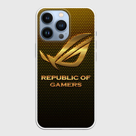 Чехол для iPhone 13 Pro с принтом Republic of gamers, ROG Gaming в Белгороде,  |  | asus | cybersport | republic of gamers | rog | rog gaming | асус | киберспорт