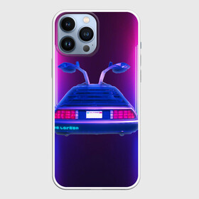 Чехол для iPhone 13 Pro Max с принтом DeLorean DMC 12 Назад в будущее Делориан ретрофутуризм neon в Белгороде,  |  | Тематика изображения на принте: neon art | retro futurism | неоновый арт | ретро | ретро футуризм | фантастика