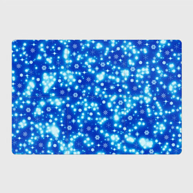 Магнитный плакат 3Х2 с принтом Сверкающие снежинки в Белгороде, Полимерный материал с магнитным слоем | 6 деталей размером 9*9 см | Тематика изображения на принте: blue | christmas | cold | ice | new year | snow | snowflakes | stars | winter | блеск | звезды | зима | зимний орнамент | иней | космические снежинки | кристаллы | лед | мороз | новогодний узор | новый год | подарок | рождество