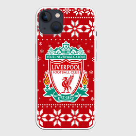 Чехол для iPhone 13 с принтом Ливерпуль Новогодний в Белгороде,  |  | 2021 | 2022 | christmas | football | liverpool | merry | merry christmas | new year | snow | soccer | sweater | ugly christmas | winter | зима | ливер | ливерпуль | новогодний | новогодняя | новый год | рождественский | рождество | свитер |