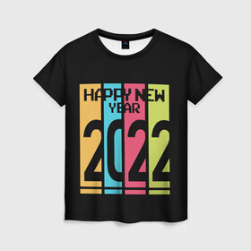 Женская футболка 3D с принтом Просто и со вкусом 2022 новый год в Белгороде, 100% полиэфир ( синтетическое хлопкоподобное полотно) | прямой крой, круглый вырез горловины, длина до линии бедер | new year | tiger | год тигра | новый год | праздник | с новым годом | тигр