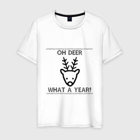 Мужская футболка хлопок с принтом NEW YEAR 2022 в Белгороде, 100% хлопок | прямой крой, круглый вырез горловины, длина до линии бедер, слегка спущенное плечо. | happy new year 2022 | new year 2022 | зимний праздник | новый год 2022