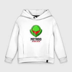 Детское худи Oversize хлопок с принтом Green Robo | Metroid Dread в Белгороде, френч-терри — 70% хлопок, 30% полиэстер. Мягкий теплый начес внутри —100% хлопок | боковые карманы, эластичные манжеты и нижняя кромка, капюшон на магнитной кнопке | game | logo | mercurysteam | metroid dread | metroid fusion | игра | компьютерная игра | лого | логотип | метроид дреад | мэтройдо дореддо | эмблема