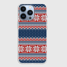 Чехол для iPhone 13 Pro с принтом Knitted Pattern в Белгороде,  |  | background | christmas | holiday | knitted pattern | new year | pattern | snowflakes | texture | вязаный узор | новый год | паттерн | праздник | рождество | снежинки | текстура | узор | фон