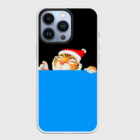 Чехол для iPhone 13 Pro с принтом ГОД ТИГРА (2022) в Белгороде,  |  | 2022 | merry christmas | год тигра | нг | новогодний тигр | новогодняя символика | новый год | рождество | символ 2022 года | снежинки | тигр