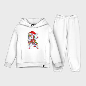 Детский костюм хлопок Oversize с принтом Новогодний Единорог Даб в Белгороде,  |  | christmas | dabbing | santa | unicorn | даббинг | дед мороз | единорог | новый год | радуга | радужный | рождество | санта | снежинка | юникорн