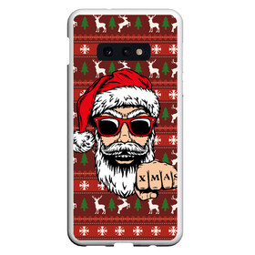 Чехол для Samsung S10E с принтом Bad Santa Плохой Санта в Белгороде, Силикон | Область печати: задняя сторона чехла, без боковых панелей | 2022 | год тигра | новый год | новый год 2022 | символ года | тигр | тигренок | тигрица | тигры