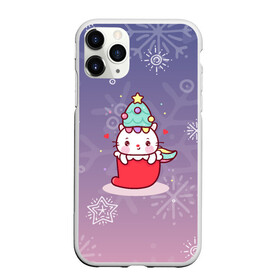 Чехол для iPhone 11 Pro матовый с принтом Happy New Year 2022. Сat 1 в Белгороде, Силикон |  | 2022 | 22 | cat | happy new year | holiday | new year | гирлянда | кот | котенок | новый год | праздник | рождество