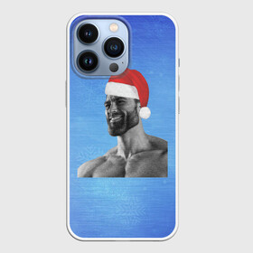 Чехол для iPhone 13 Pro с принтом Гига Санта Чад в Белгороде,  |  | chad | christmas | giga | giga chad | gigachad | man | mem | meme | new year | santa | гига чад | гигачад | дед мороз | мем | мужик | новогодний | новый год | санта | санта клаус