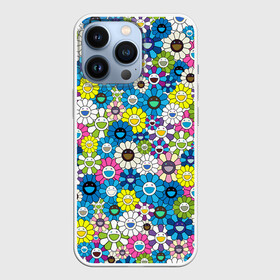 Чехол для iPhone 13 Pro с принтом Takashi Murakami Улыбающиеся цветы в Белгороде,  |  | japan | pop art | smile | summer | takashi murakami | арт | детские рисунки | искусство | красочный | лето | поляна | поп арт | разноцветные цветы | ромашки | смайл | такаси мураками | такаши мураками | узор | улыбки