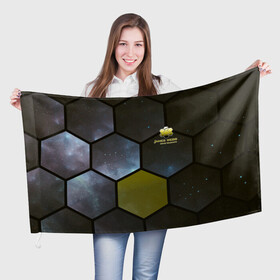 Флаг 3D с принтом JWST space cell theme в Белгороде, 100% полиэстер | плотность ткани — 95 г/м2, размер — 67 х 109 см. Принт наносится с одной стороны | james webb | jwst | webb | астрономия | астрофизика | вселенная | галактика | джеймс уэбб | звезды | космос | наблюдения | наука | телескоп
