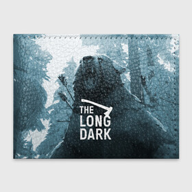 Обложка для студенческого билета с принтом The Long Dark (медведь) в Белгороде, натуральная кожа | Размер: 11*8 см; Печать на всей внешней стороне | the long dark | выживание | выживший | долгая тьма | зима | игры | лес | медведь | топор