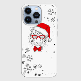Чехол для iPhone 13 Pro с принтом Новогодний тигр летящие снежинки. в Белгороде,  |  | 2022 | merry christmas | год тигра | зима близко | нг | новогодний | новогодний тигр | новогодняя символика | новый год | новый год 2022 | рождество | символ 2022 года | снег | снежинки | тигр
