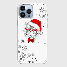 Чехол для iPhone 13 Pro Max с принтом Новогодний тигр летящие снежинки. в Белгороде,  |  | 2022 | merry christmas | год тигра | зима близко | нг | новогодний | новогодний тигр | новогодняя символика | новый год | новый год 2022 | рождество | символ 2022 года | снег | снежинки | тигр