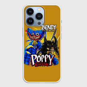 Чехол для iPhone 13 Pro с принтом POPPY PLAYTIME AND BENDY AND THE INK MACHINE в Белгороде,  |  | Тематика изображения на принте: bendy and the ink machine | poppy playtime | бенди | бенди и чернильная машина | бэнди | игра | монстр | плэйтайм | попи плей тайм | попи плэй тайм | попиплейтам | попиплэйтайм | поппи плейтайм | поппиплэйтайм